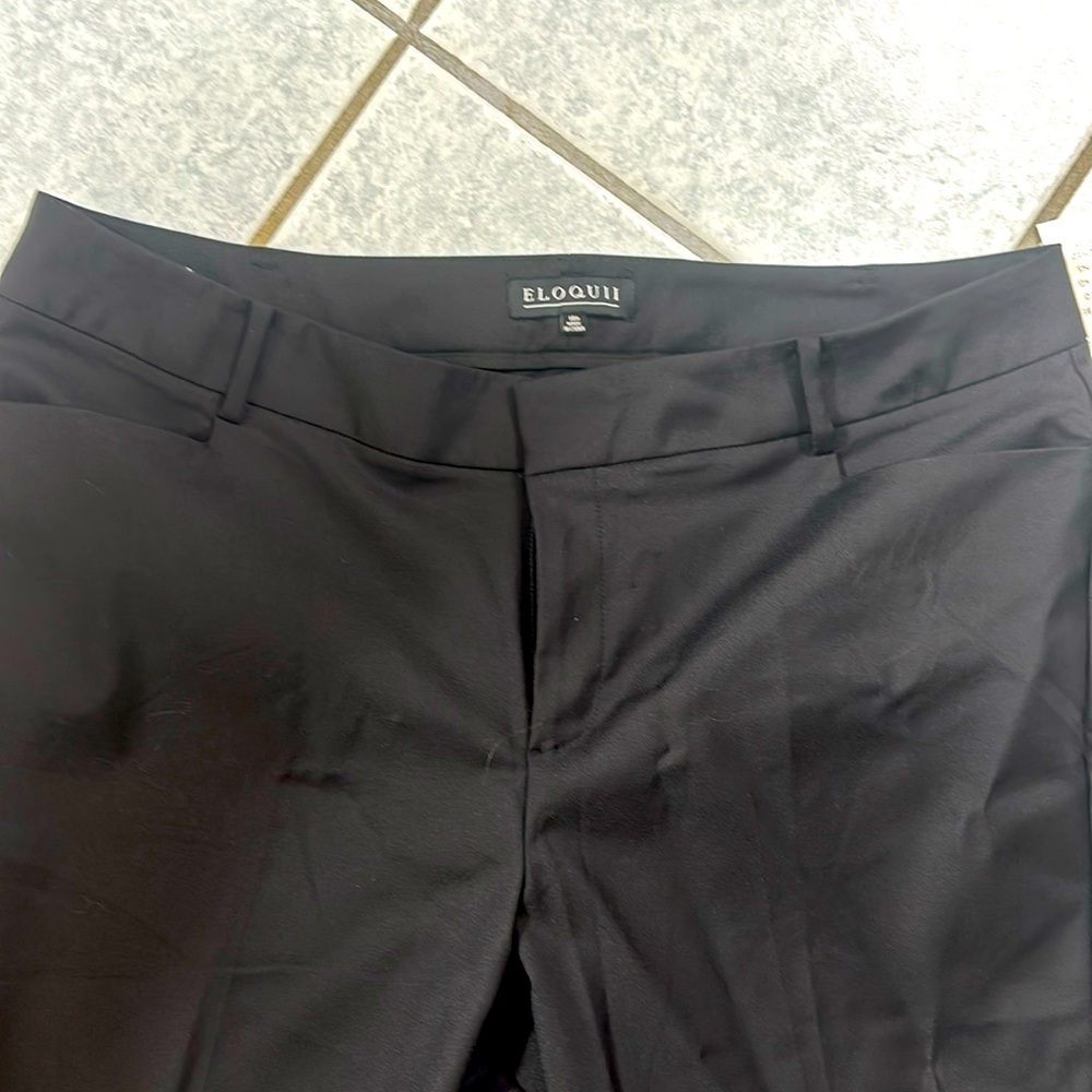 Beautiful Eloquii black work pants NWT size 18!